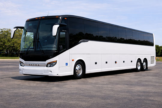 56-passenger charter bus rental Altoona TX